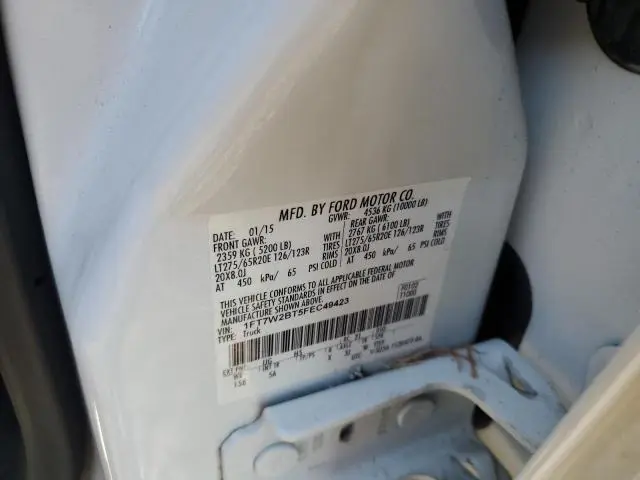 2015 FORD F250 SUPER DUTY  