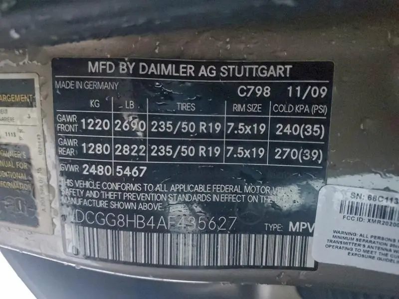 2010 MERCEDES-BENZ GLK 350 4MATIC  