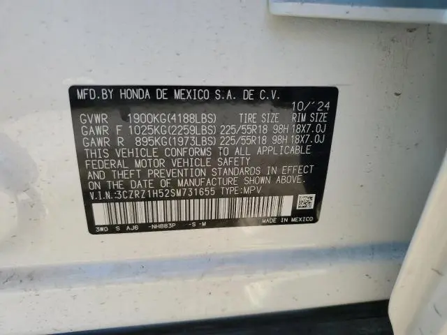 2025 HONDA HR-V SPORT