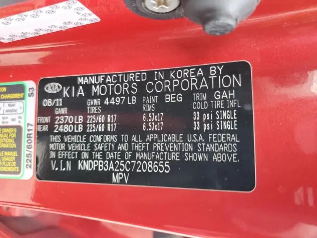 2012 KIA SPORTAGE BASE  