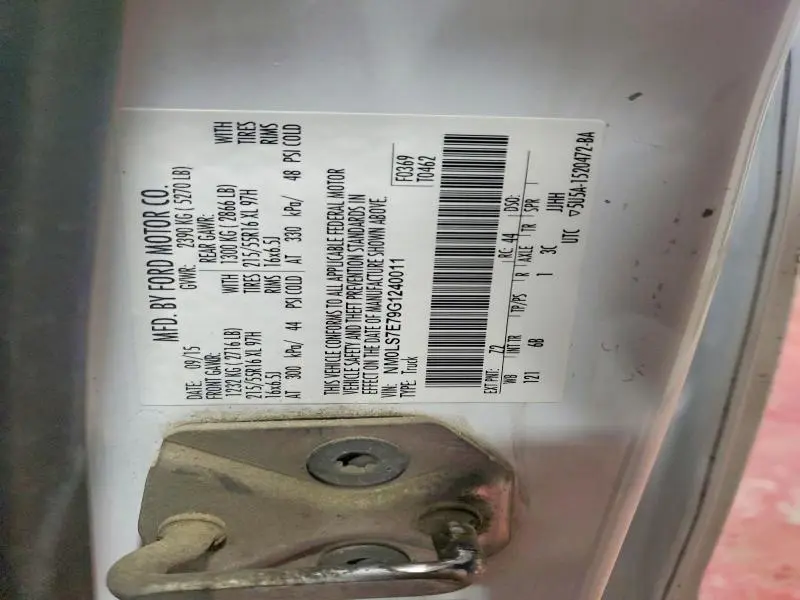 2016 FORD TRANSIT CONNECT XL  