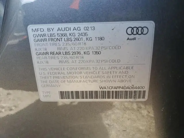 2013 AUDI Q5 PREMIUM  