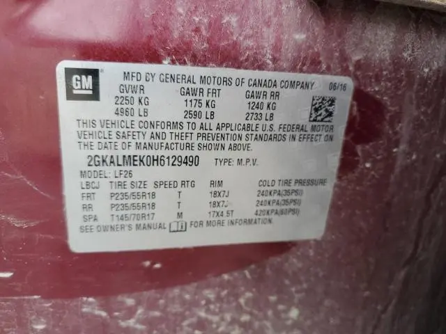 2017 GMC TERRAIN SLE  