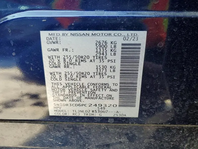 2023 NISSAN PATHFINDER SL  