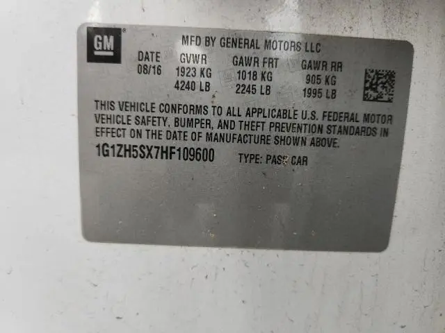 2017 CHEVROLET MALIBU PREMIER  