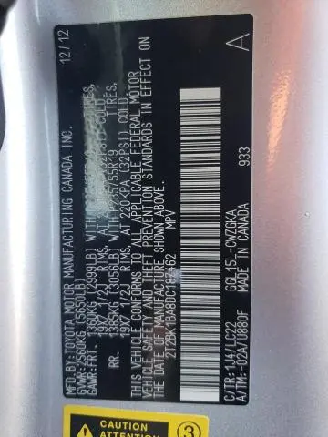 2013 LEXUS RX 350 BASE  