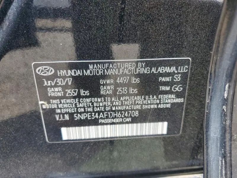 2018 HYUNDAI SONATA SEL  