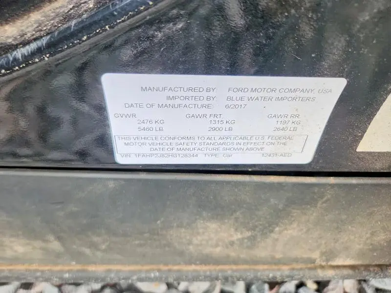 2017 FORD TAURUS LIMITED  