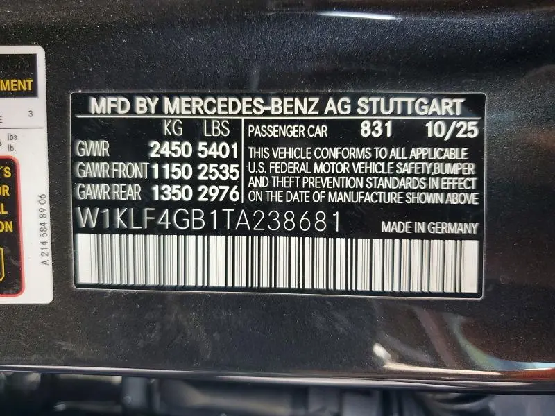 2026 MERCEDES-BENZ E 350  