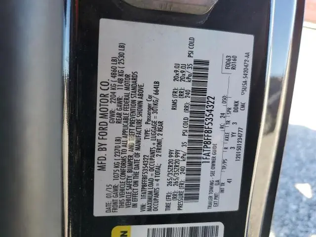 2015 FORD MUSTANG GT  