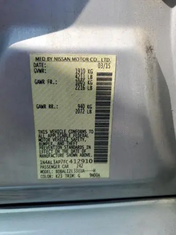 2015 NISSAN ALTIMA 2.5  