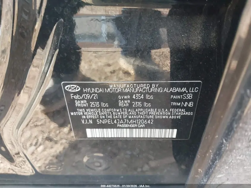 2021 HYUNDAI SONATA SEL