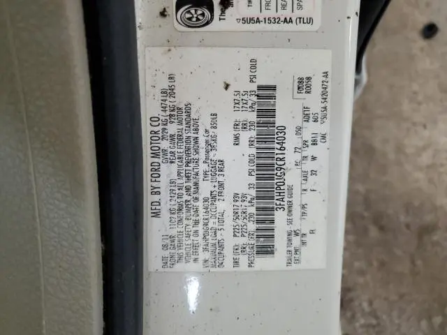 2012 FORD FUSION SEL  