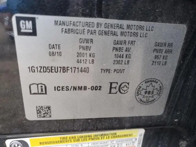 2011 CHEVROLET MALIBU 2LT  