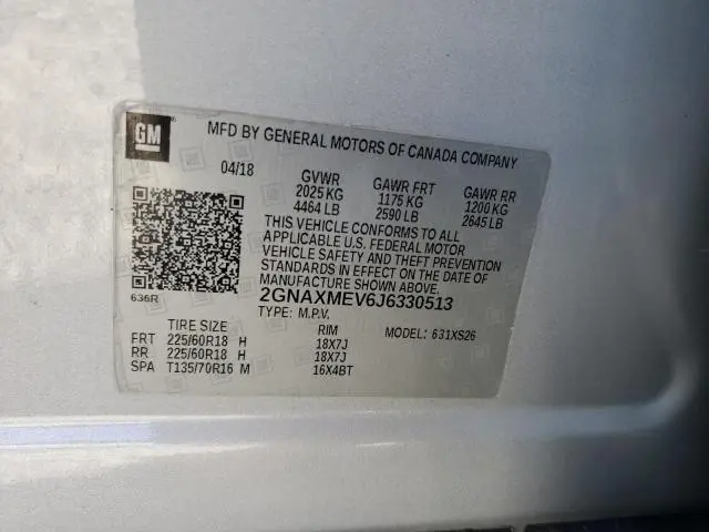 2018 CHEVROLET EQUINOX PREMIER  