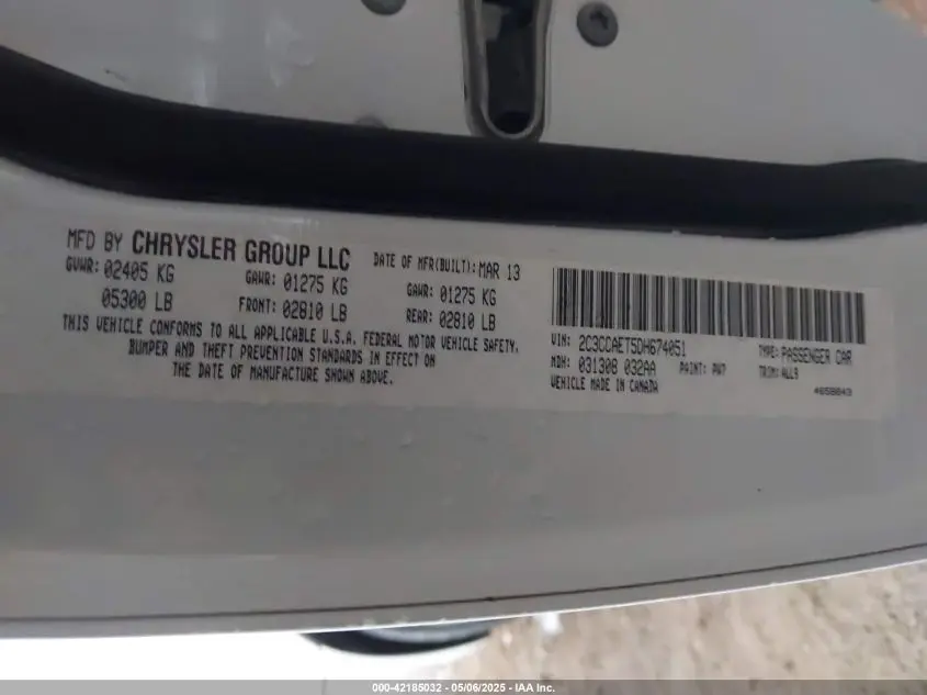 2013 CHRYSLER 300C  