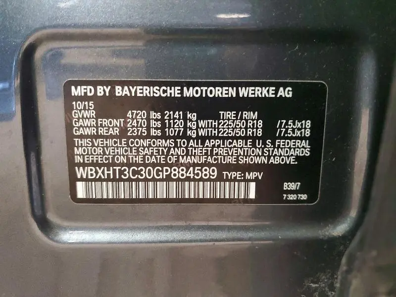 2016 BMW X1 XDRIVE28I  