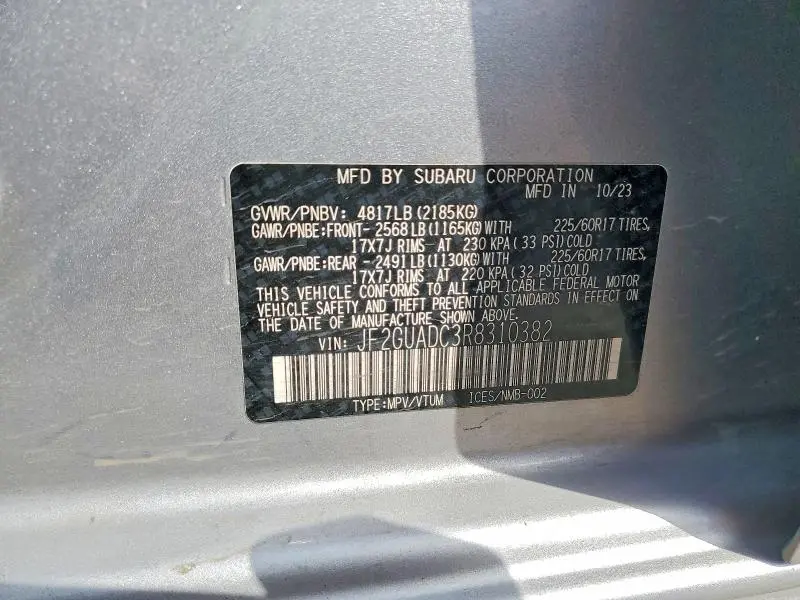 2024 SUBARU CROSSTREK PREMIUM  