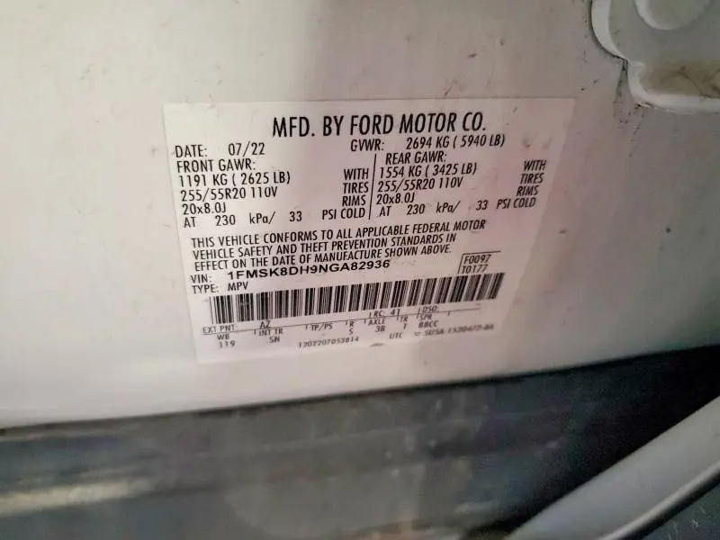 2022 FORD EXPLORER XLT  