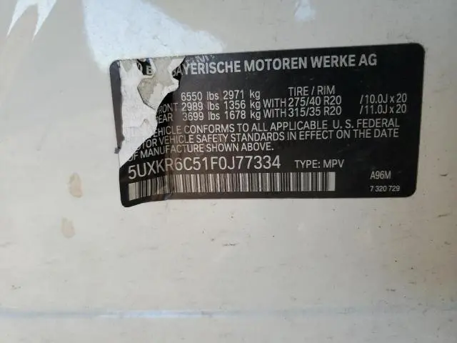 2015 BMW X5 XDRIVE50I  