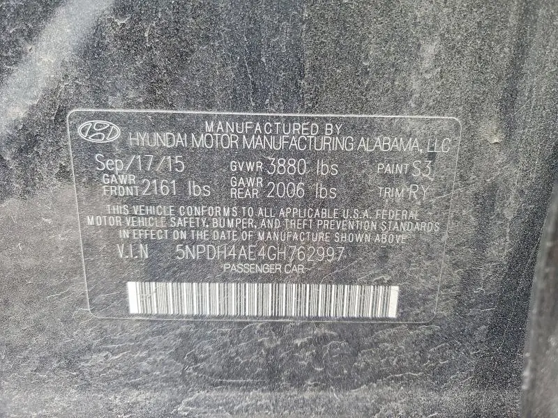2016 HYUNDAI ELANTRA VALUE EDITION  