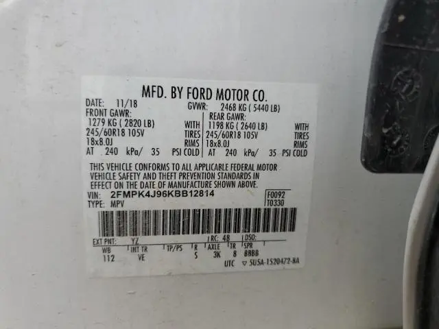2019 FORD EDGE SEL  