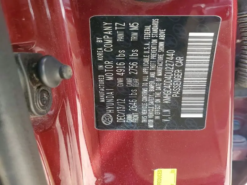 2013 HYUNDAI GENESIS   