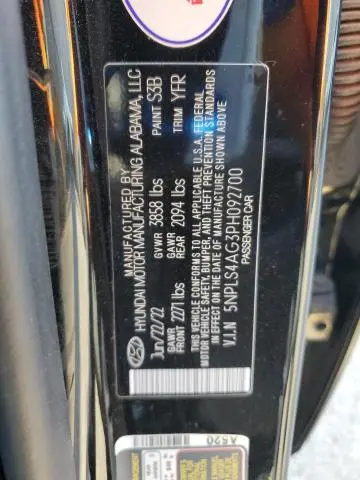 2023 HYUNDAI ELANTRA SEL  