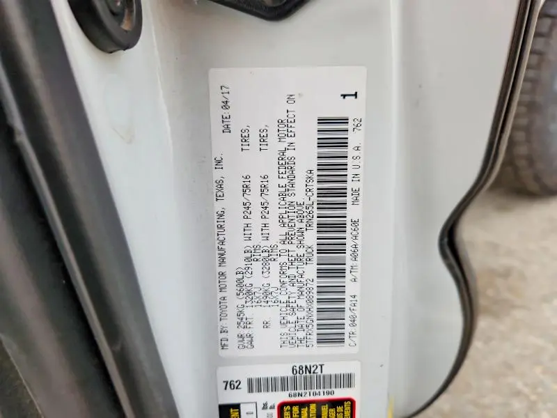 2017 TOYOTA TACOMA SR  