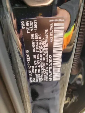 2020 PORSCHE CAYENNE   