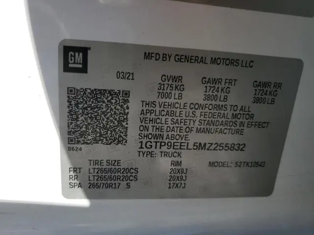 2021 GMC SIERRA K1500 AT4  