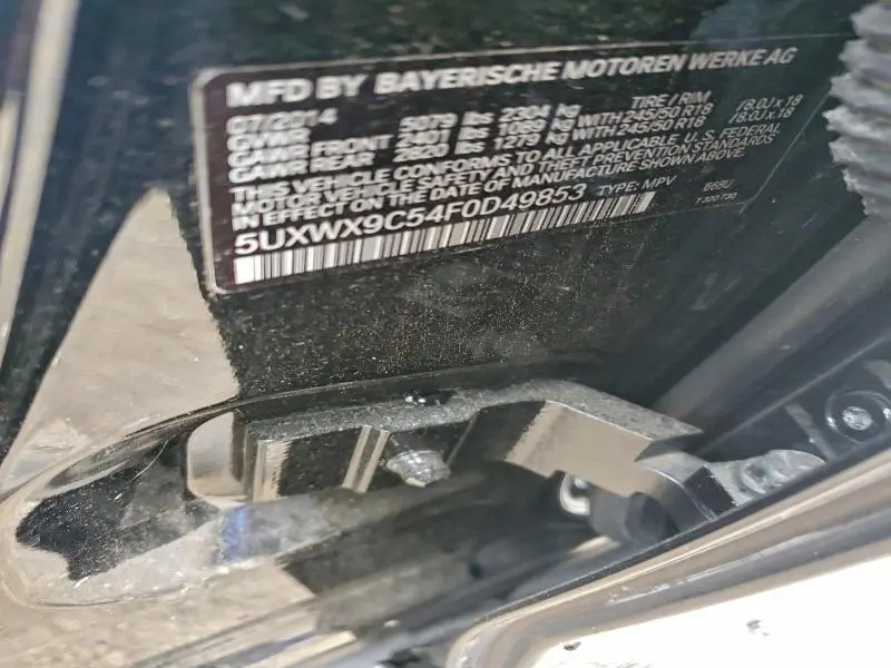 2015 BMW X3 XDRIVE28I  