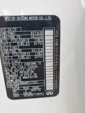 2023 INFINITI QX50 LUXE  