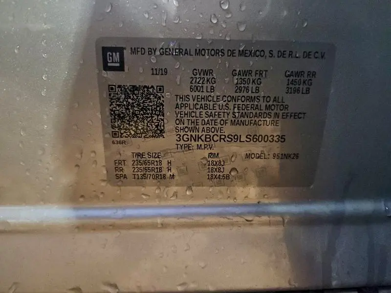 2020 CHEVROLET BLAZER 2LT  