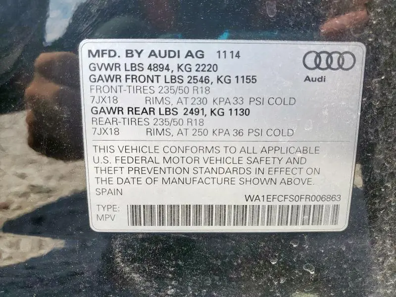 2015 AUDI Q3 PREMIUM PLUS  