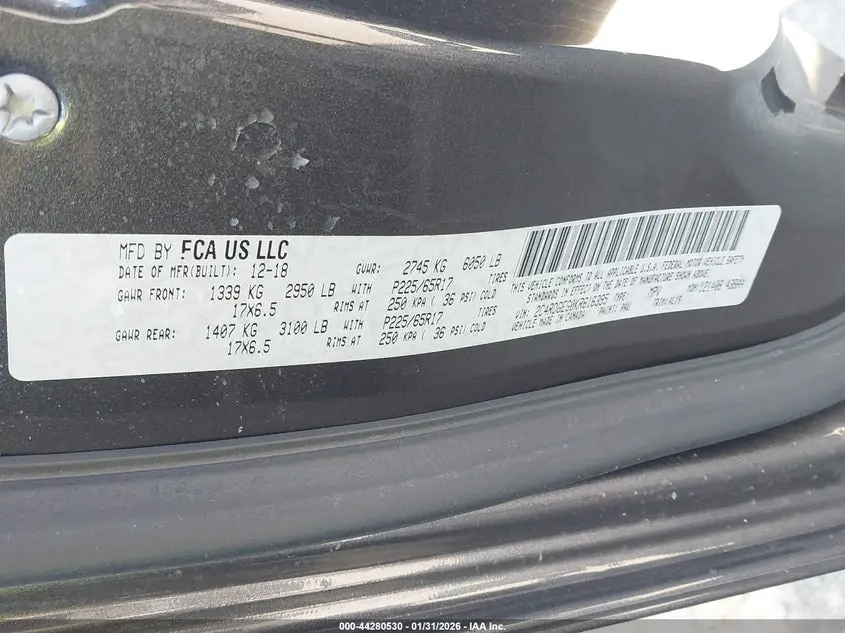 2019 DODGE GRAND CARAVAN GT