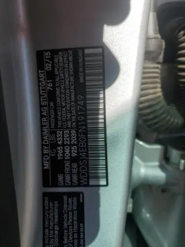 2015 MERCEDES-BENZ CLA 250