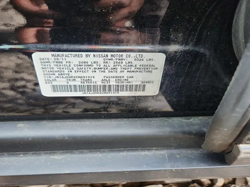 2012 INFINITI EX35 BASE  