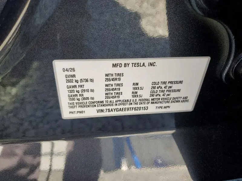 2026 TESLA MODEL Y   