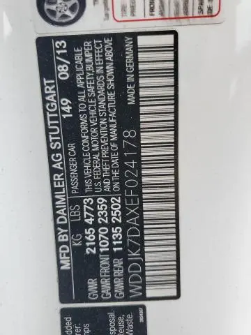 2014 MERCEDES-BENZ SL 550  