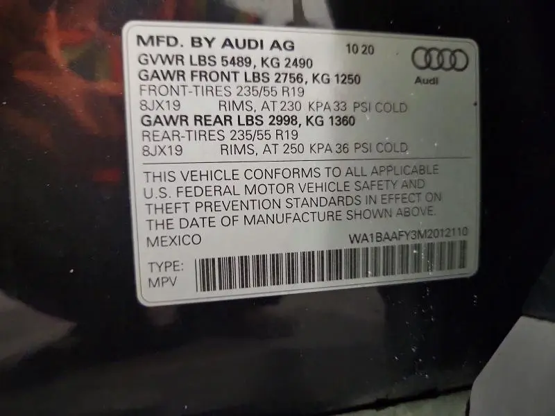 2021 AUDI Q5 PREMIUM PLUS  