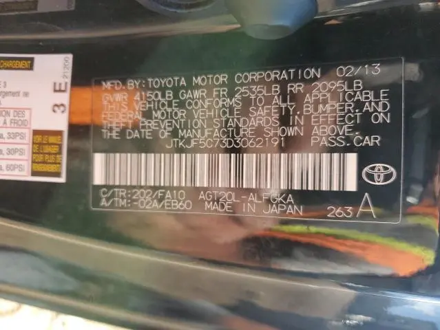 2013 TOYOTA SCION TC   