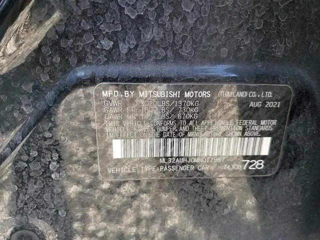 2021 MITSUBISHI MIRAGE ES  