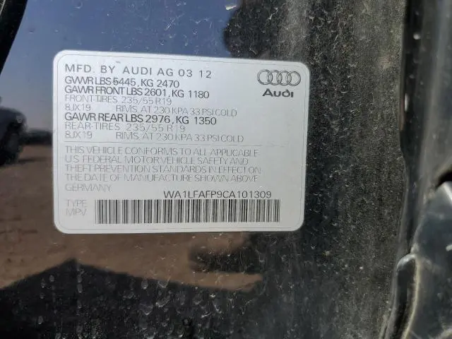 2012 AUDI Q5 PREMIUM PLUS  