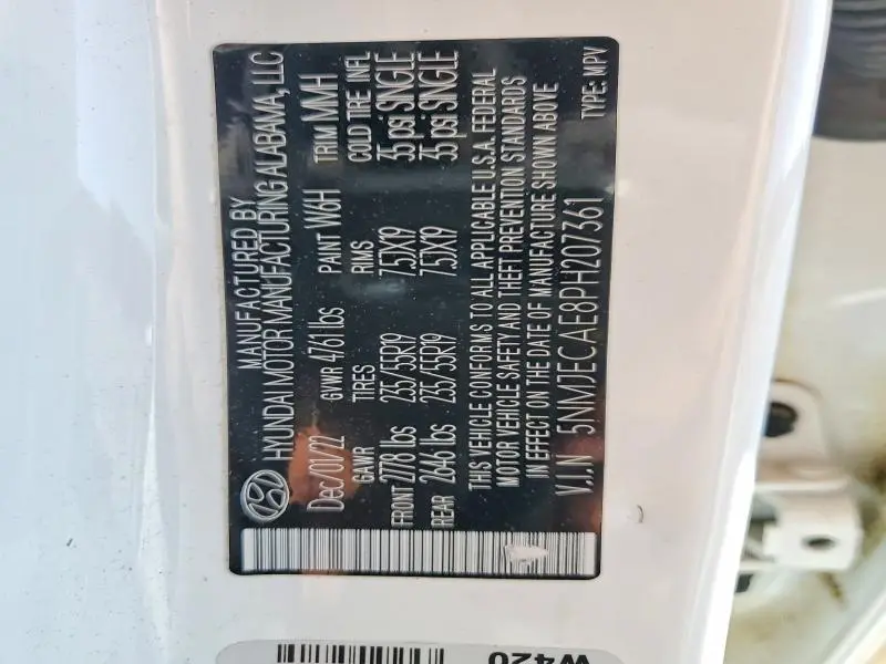 2023 HYUNDAI TUCSON LIMITED  