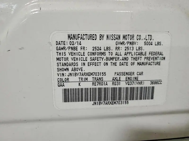 2014 INFINITI Q50 BASE  