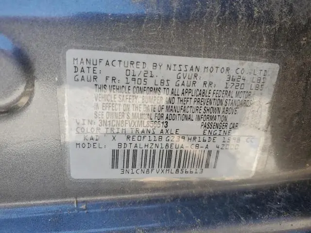 2021 NISSAN VERSA SR  