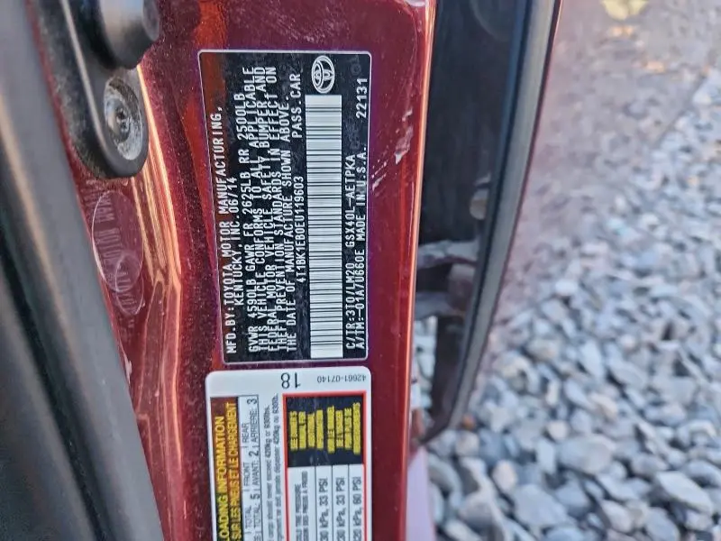 2014 TOYOTA AVALON BASE  