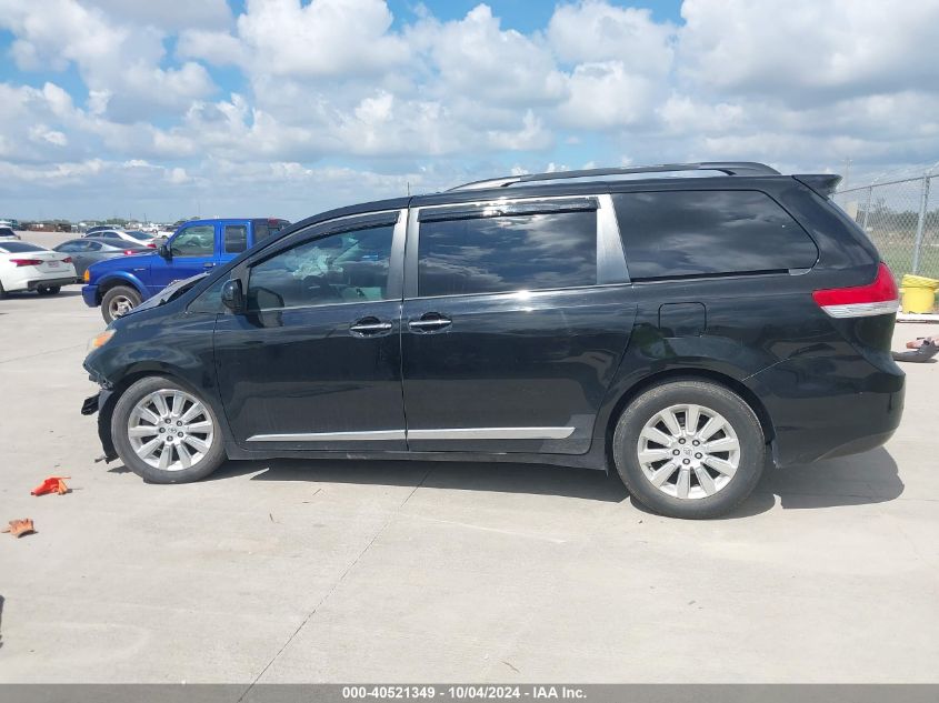 2012 TOYOTA SIENNA LIMITED V6 7 PASSENGER