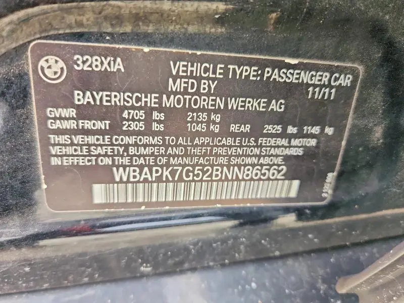 2011 BMW 328 XI  